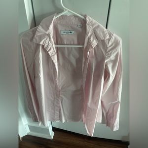 Lacoste pink shirt